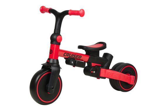 Триколісний біговел 3 в 1 Maraton Tri-cycle Cruiser Milano 001 red з батьківською ручкою | Зображення 2