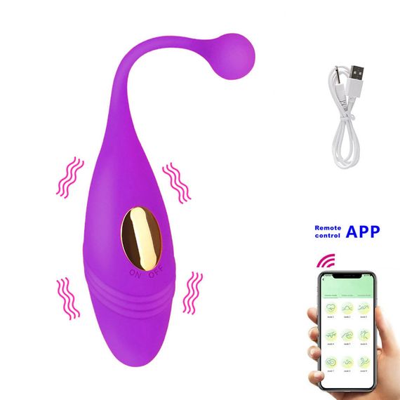 Вібро яйце APP Babydoll Віброяйце Фіолетовий 887-2 (app)