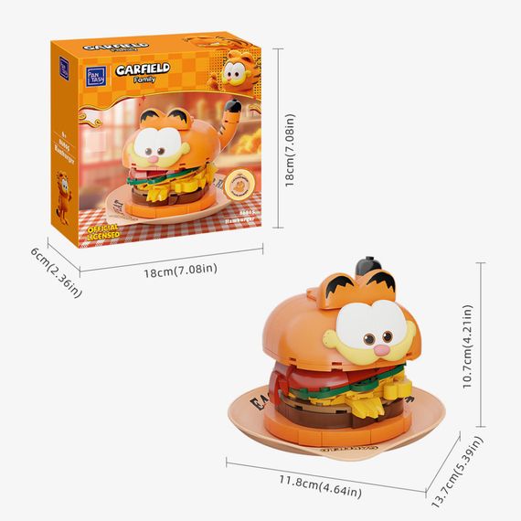 Конструктор Pantasy Garfield -Foodie - Гамбургер (86805) | Зображення 4