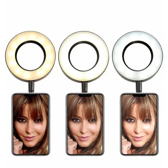 LED світильник кільцевий ing LED Youtuber для фото, відео, стримів, блогів із подвійною підтримкою мікрофона | Зображення 8