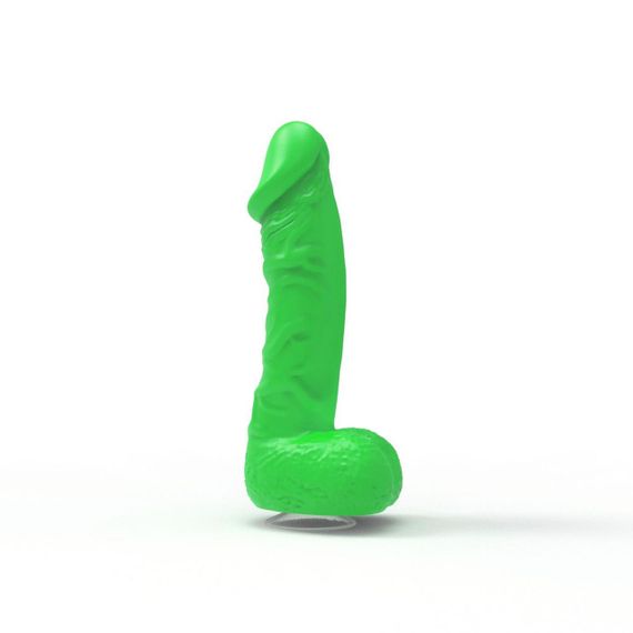 Крафтовое мыло-член с присоской Чистий Кайф MEDIUM Green, натуральное sexstyle | Зображення 1