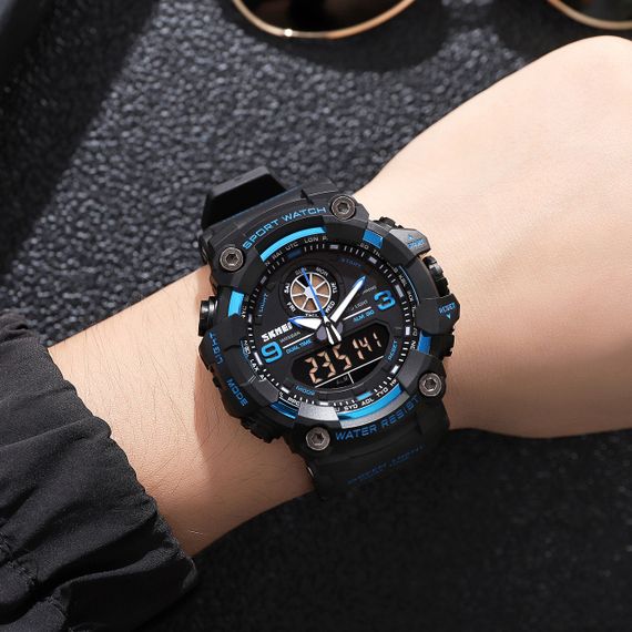 Годинник S2kmei 1818 Black-Blue. | Зображення 2