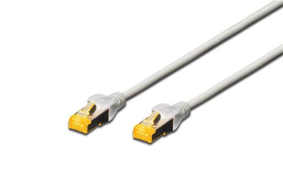 Патч-корд DIGITUS CAT 6a S-FTP, 10м,AWG 26/7 серого цвета (DK-1644-A-100)