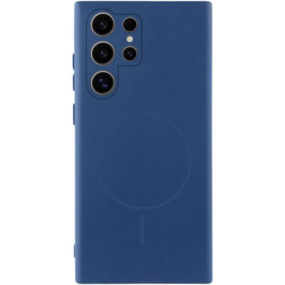 Чохол Silicone Cover Lakshmi Full Camera (AA) with MagFit для Samsung Galaxy S25 Ultra Синій / Navy blue