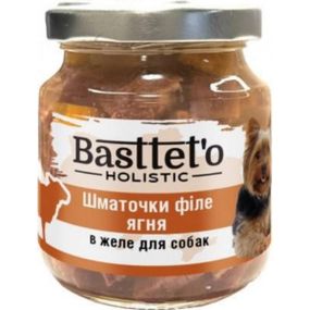 Basttet'o Holistic для собак 130г Кусочки филе ягненка в желе