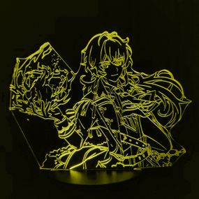 Акриловый светильник-ночник Дилюк 2 желтый tty-n001300