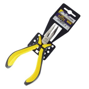 Длинногубцы мини никелированные 115 мм. Сталь 41078