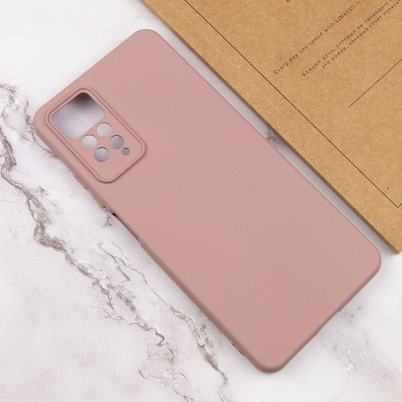 Чохол TPU GETMAN Liquid Silk Full Camera для Xiaomi Redmi Note 11 Pro 4G/5G / 12 Pro 4G Рожевий / Pink Sand | Зображення 3