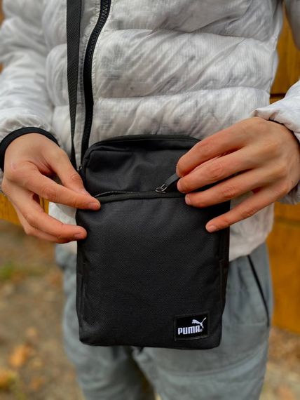 Барсетка черная с пришивным логотопом Puma | Зображення 6
