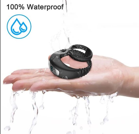 Подвійне ерекційне кільце з вібрацією 10 режимів Sex Aura | Зображення 5