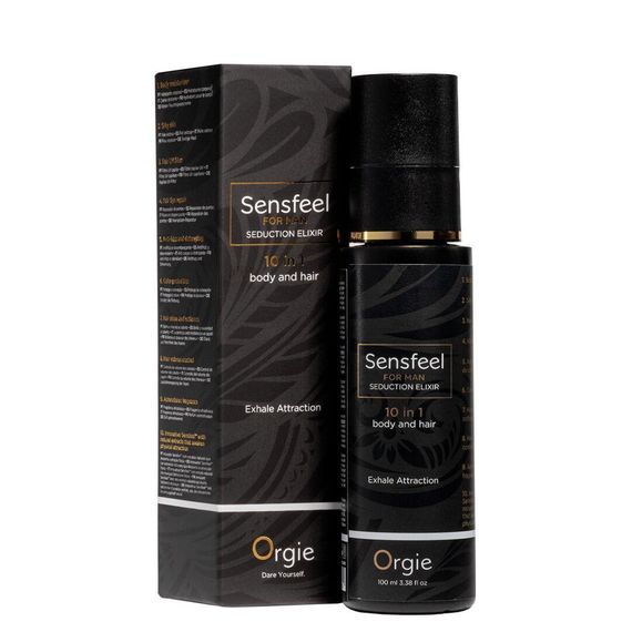 Лосьйон з феромонами для тіла та волосся Orgie – Sensfeel Seduction Elixir 10 in 1 for Man (100 мл) sexstyle