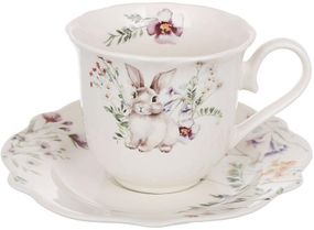 Чайний порцеляновий набір "Spring Story" 2 чашки 250мл із блюдцями