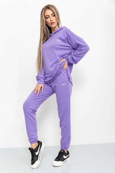 Спорт костюм женский двухнитка  цвет сиреневый 129R1515 | Зображення 6
