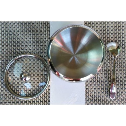 Сахарница металлическая с ложкой Маестро Maestro 460 мл MR-1696 | Зображення 6