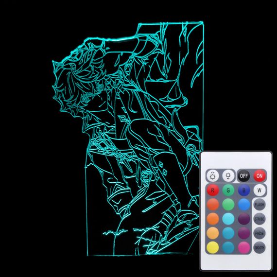 Акриловый светильник-ночник с пультом 16 цветов Чайльд Тарталья 2 tty-n001309