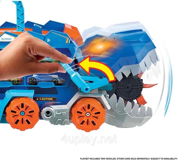 Мега-транспортер Хот Вилс Невероятный Ти-Рекс Оригинал Hot Wheels Ultimate T-Rex Transporter | Зображення 6
