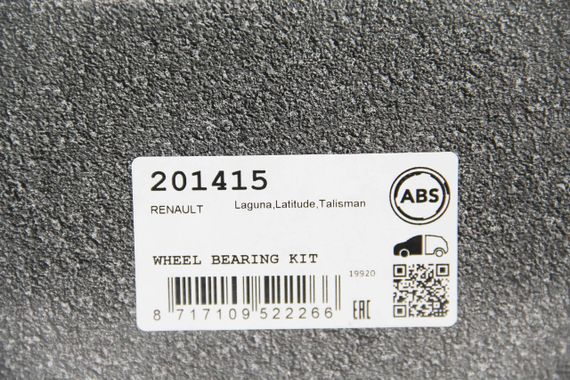 Підшипник маточини передній Renault Laguna III 07-, ABS (201415) | Зображення 2