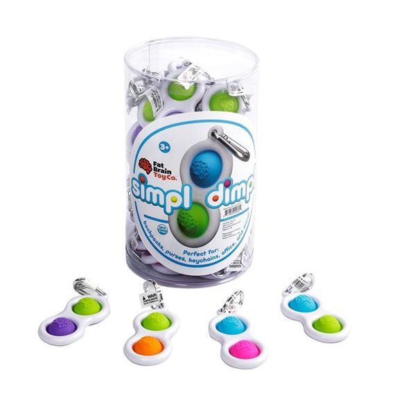 Брелок-антистрес Fat Brain Toys Simpl Dimpl Кнопки 4 кольори в асорт. (F2111ML) | Зображення 4
