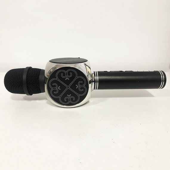 Бездротовий Bluetooth Мікрофон для Караоке Мікрофон DM Karaoke Y 63 + BT. Колір: чорний з сріблом | Зображення 3