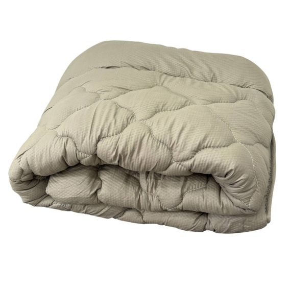 Ковдра двоспальна зимова стьобана з холофайбера та мікрофібри Arda 41012 175х215 см хакі | Зображення 2