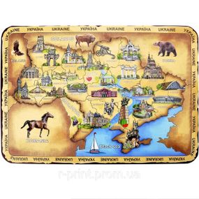 Пазли Карта України, МДФ