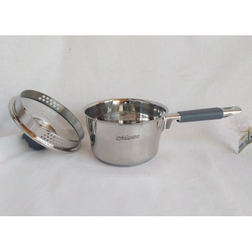 Ковш кухонный Maestro MR-3507-16S, 1.7 л, 16 см, из нержавеющей стали с крышкой, для всех типов плит | Зображення 6