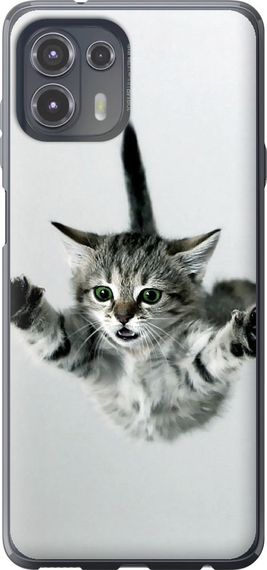 Чехол на Motorola Edge 20 Lite Летящий котёнок "2322u-2496-17620"