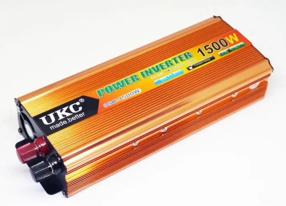 Перетворювач напруги UKC 1500 Вт 24v 220v інвертор 1500w 24в 220в