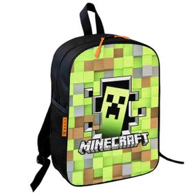 Рюкзак школьный детский 36х27см Майнкрафт Крипер "Minecraft" с принтом для мальчика (00584)