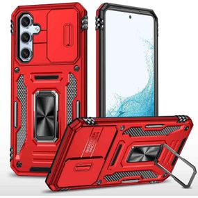 Ударопрочный чехол Camshield Army Ring для Samsung Galaxy A34 5G Красный / Red