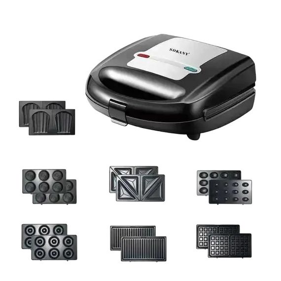 Сэндвичница 7в1 Багатофункціональний мультимейкер XPRO Sokany SK-B907-7 (45400-SK-B907-7_1215) | Зображення 2
