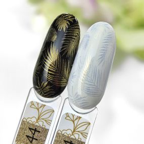 Лак для стемпинга Crooz №44 (аврора золотой глиттер) 6мл