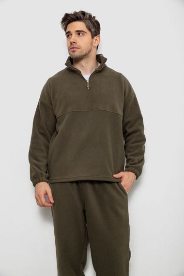 Спортивный костюм мужской на флисе, цвет хаки, 238R58620 | Зображення 1