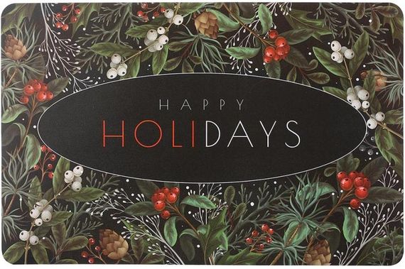Набір 12 сервірувальних серветок 28x43см підтарільники Happy Holidays-92, поліпропілен