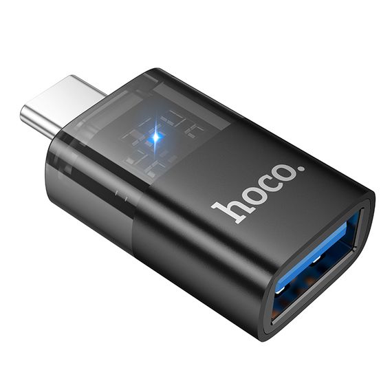 Перехідник HOCO UA36B USB3.0(F) => Type-C(M), Black, Box