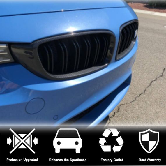 Окантовка решетки радиатора (для F80, карбон) для BMW 3 серия F-30/31/34 2012-2019 гг | Зображення 1