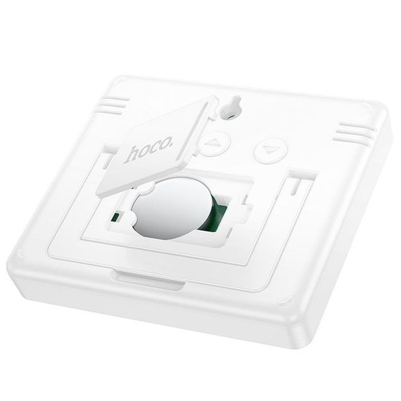 Електронний термогігрометр + годинник Hoco HX41 5in1 Indoor White | Зображення 3