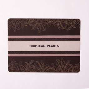 Килимок діатомітовий для сушіння посуду Tropical Plants 40*30 см Yiwu HP-42-199