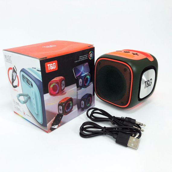 Портативна Bluetooth колонка TG359 7W з RGB підсвічуванням. RZ-192 Колір: зелений | Зображення 8