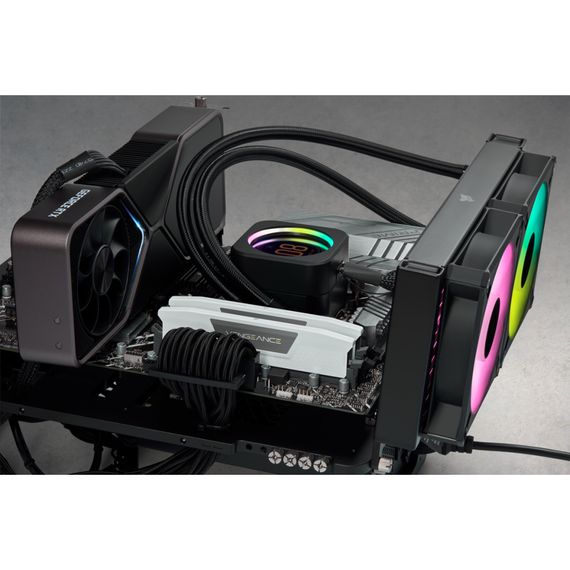 Модуль памяти для компьютера DDR5 32GB (2x16GB) 5200 MHzVengeance White Corsair (CMK32GX5M2B5200C40W) | Зображення 2