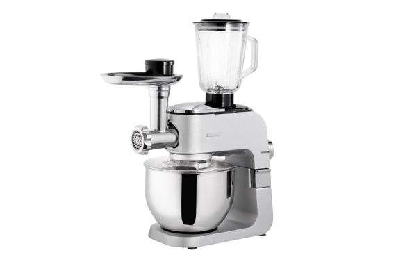 Кухонна машина ARDESTO  KMCH-K1500SS/ 1500 Вт/ 6 швидк. + режим Pulse/ чаша 6 л./ блендер 1.5 л./сріблясто-сірий (KMCH-K1500SS)