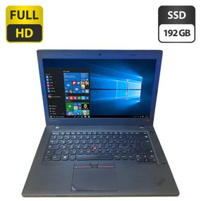 Ноутбук Б-клас Lenovo ThinkPad L460 / 14" (1920x1080) IPS / Intel Core i5-6200U (2 (4) ядра по 2.3 - 2.8 GHz) / 8 GB DDR3 / 192 GB SSD / Intel HD Graphics 520 / WebCam б/в