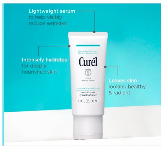 Японська антивікова сироватка Curel  INTENSIVE MOISTURE CARE ANTI-WRINKLE HYDRATING SERUM | Зображення 3