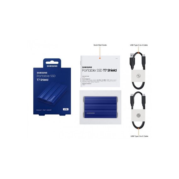 Накопичувач SSD USB 3.2 2TB T7 Shield Samsung (MU-PE2T0R/EU) | Зображення 3