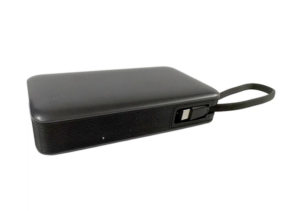 Повербанк TUGII Y45 20000mAh со встроенными кабелями поддержкой быстрой зарядки PD и QC 3.0 45 Вт Черный | Зображення 2