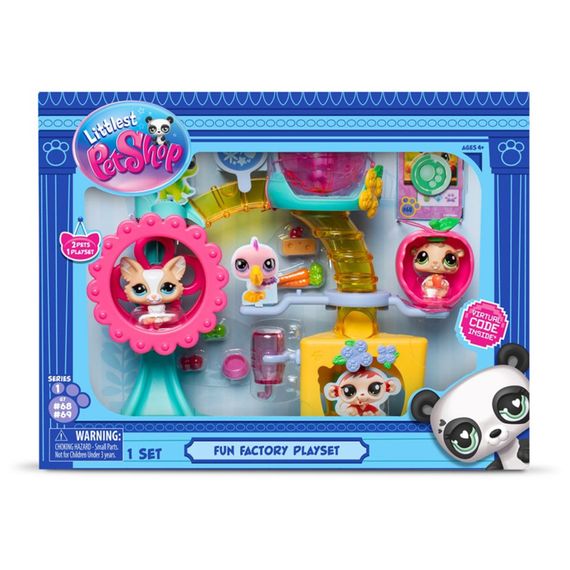Игровой набор "Фабрика Развлечений" Littlest Pet Shop 00519 аксессуары и 2 фигурки, фабрика