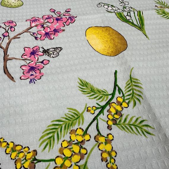 Кухонний рушник SoundSleep Квітучий день 34х60 см вафельний (94399684) | Зображення 3