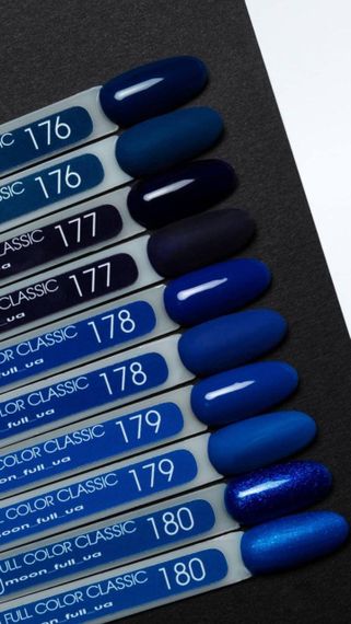 Гель-лак Moon Full №180 блискучий кобальт 8мл | Зображення 1