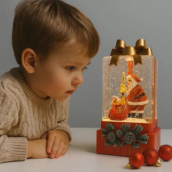 Новогодний ночник XMAS WDL-25010A Подарок ∙ Ночник XMAS WDL-25010A в форме подарочной коробки | Зображення 1