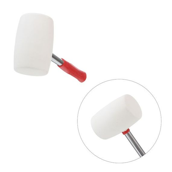 Киянка гумова 680 г, бiла INTERTOOL HT-0235 | Зображення 3